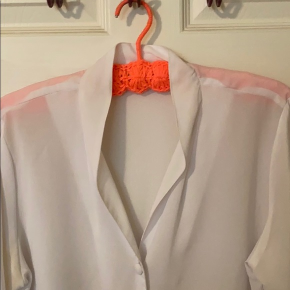 Sheer white blouse - Picture 2 of 3